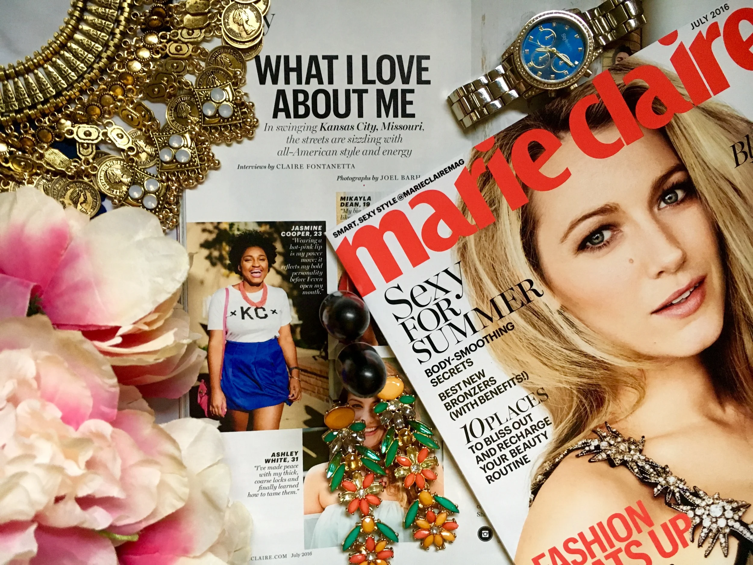 I'm Featured in July's Marie Claire Magazine — Jasmine Diane